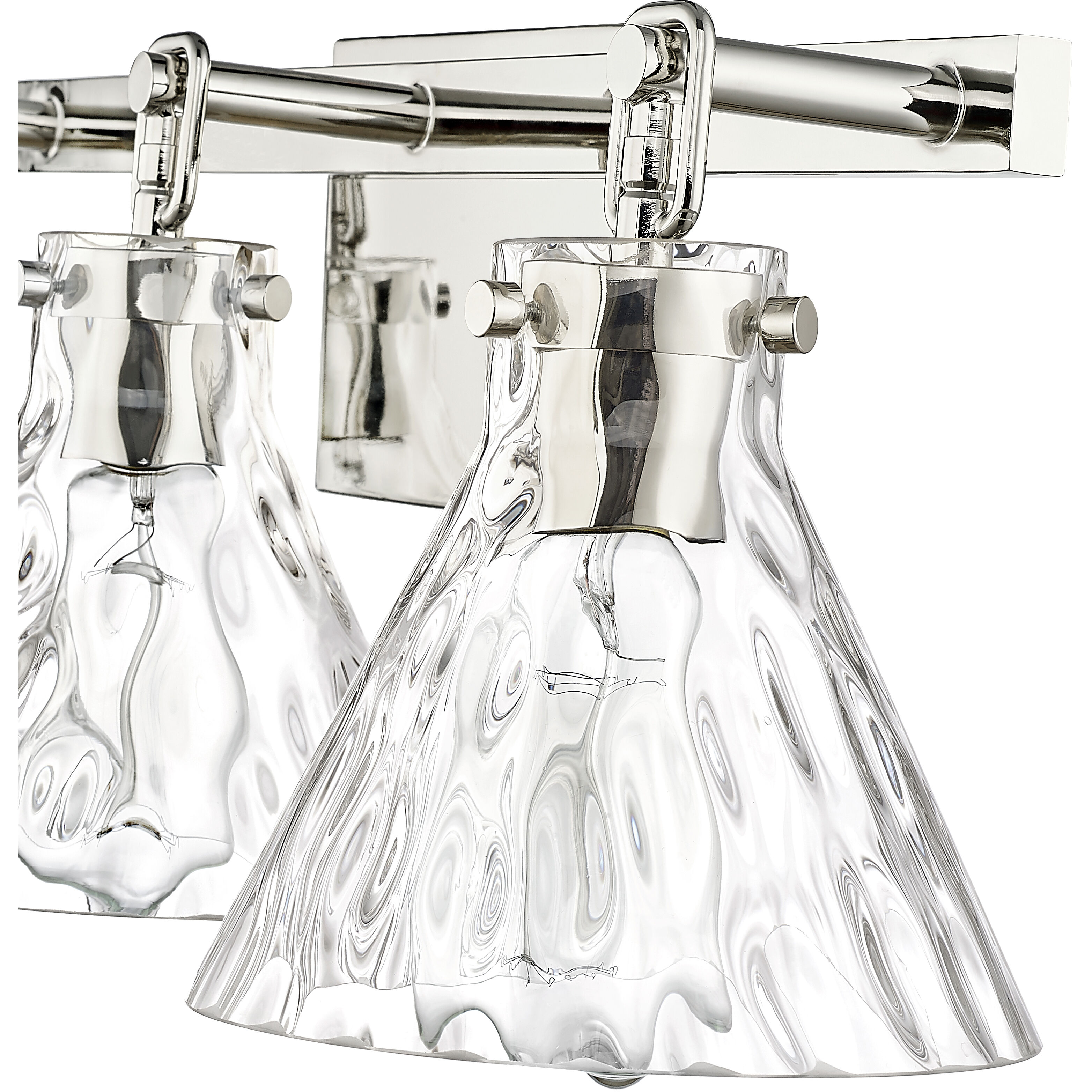 Barlon 3 Light 25.5 inch Polished Nickel Bathroom Vanity Light Wall Light